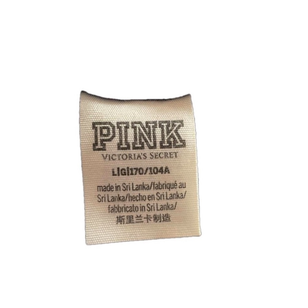 Victoria's Secret PINK Black T-Shirt Large - Picture 2 of 2